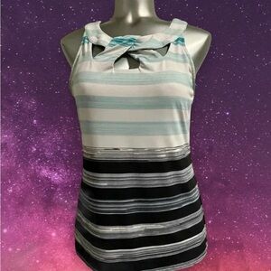 💟➖petite  Women’s Cleo Stripe Tank Top